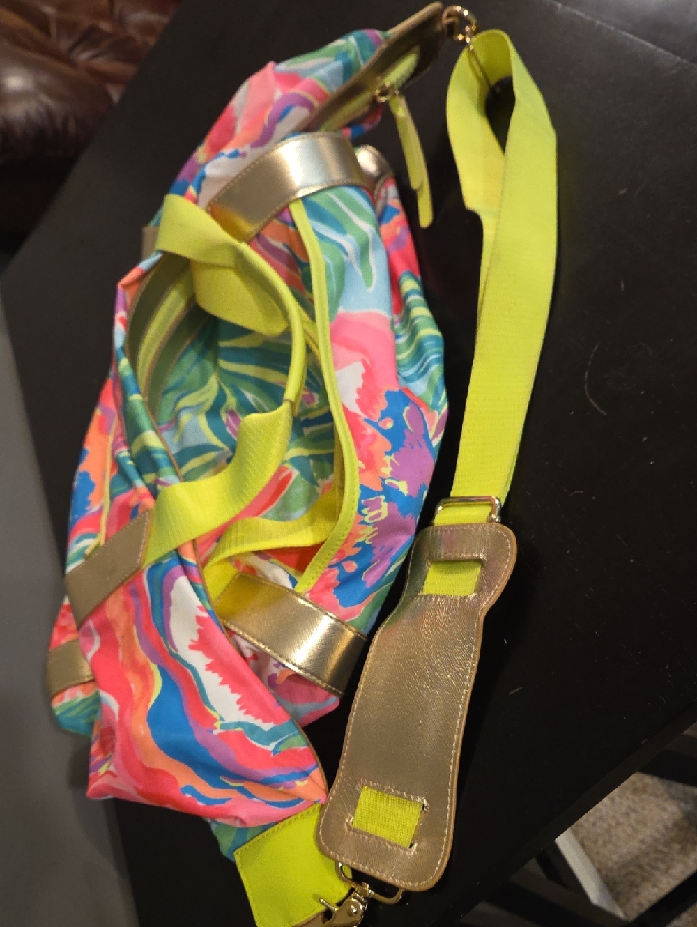 Lilly Pulitzer Neon Floral Tote Bag - Picture 6 of 6